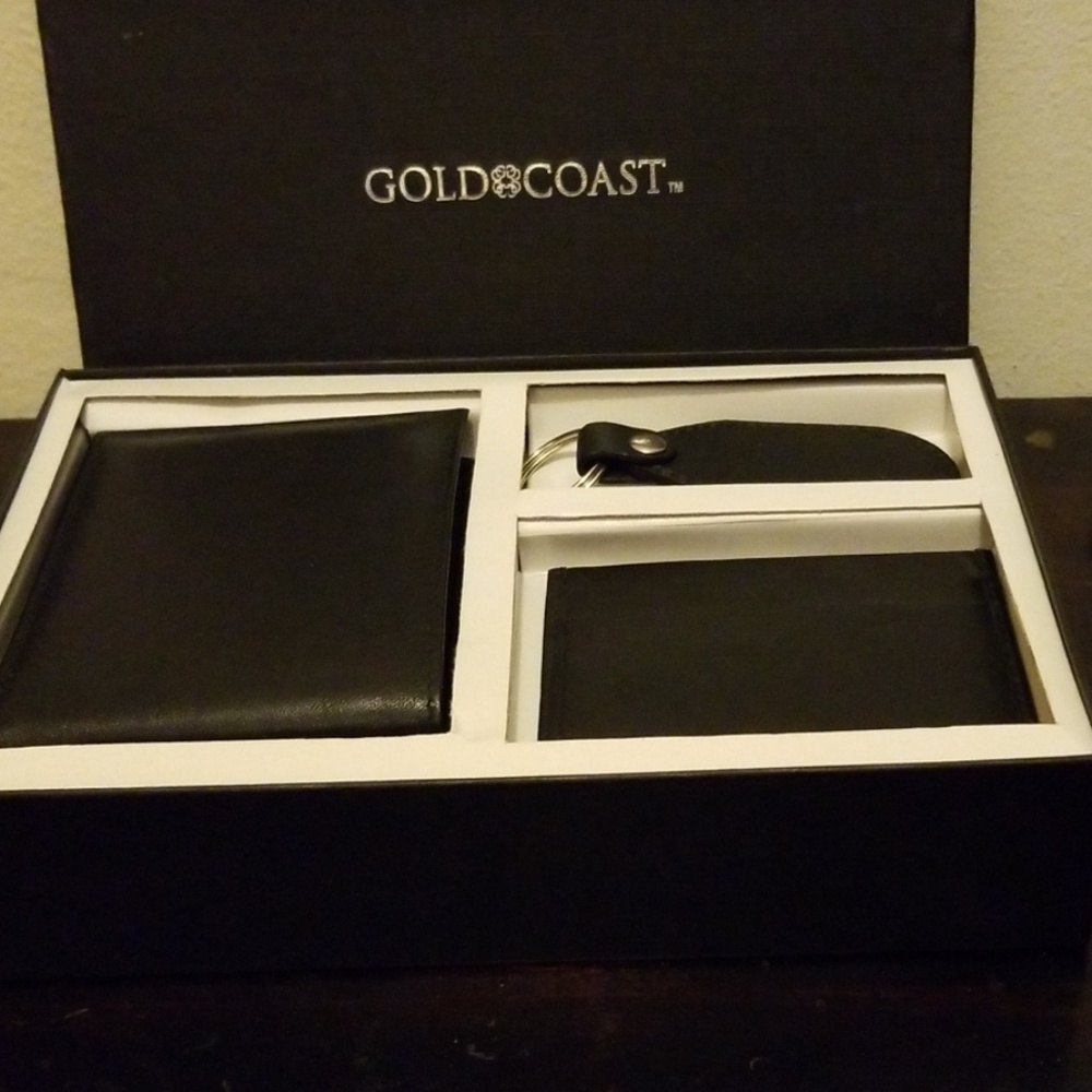 3 PC Men's Wallet Set